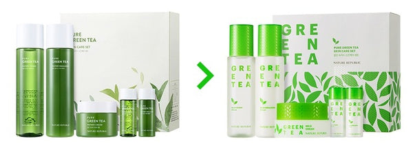 NATURE REPUBLIC Green Tea Skincare Set (5 Items) from Korea