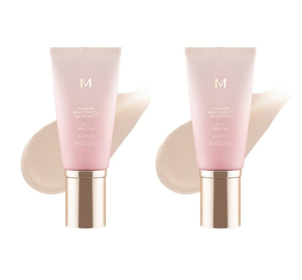 2 x MISSHA M Signature Real Complete BB Cream SPF30/PA++ 45g from Korea