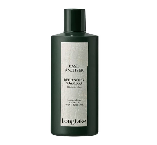 LONGTAKE Basil & Vetiver Refreshing Shampoo 300ml from Korea