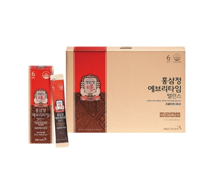 JungKwanJang Red Ginseng Extract Everytime Balance (10mL x 20 packets) from Korea