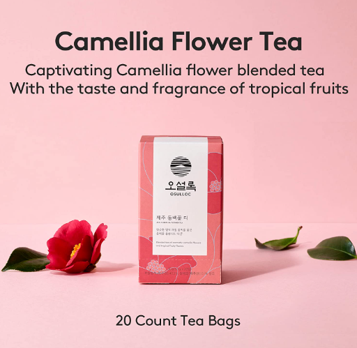 3 x OSULLOC Jeju Camellia Tea, 1 Box 20ea, from Korea