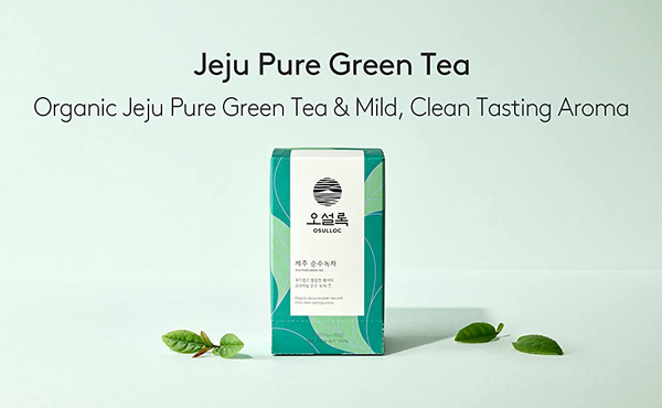 3 x OSULLOC Jeju Pure Green Tea, 1 Box 20 ea, from Korea