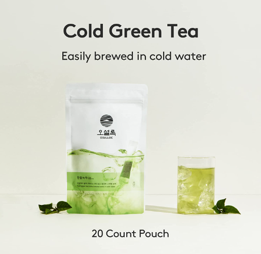 3 x OSULLOC Cold Green Tea, 1 Pack 20ea, from Korea