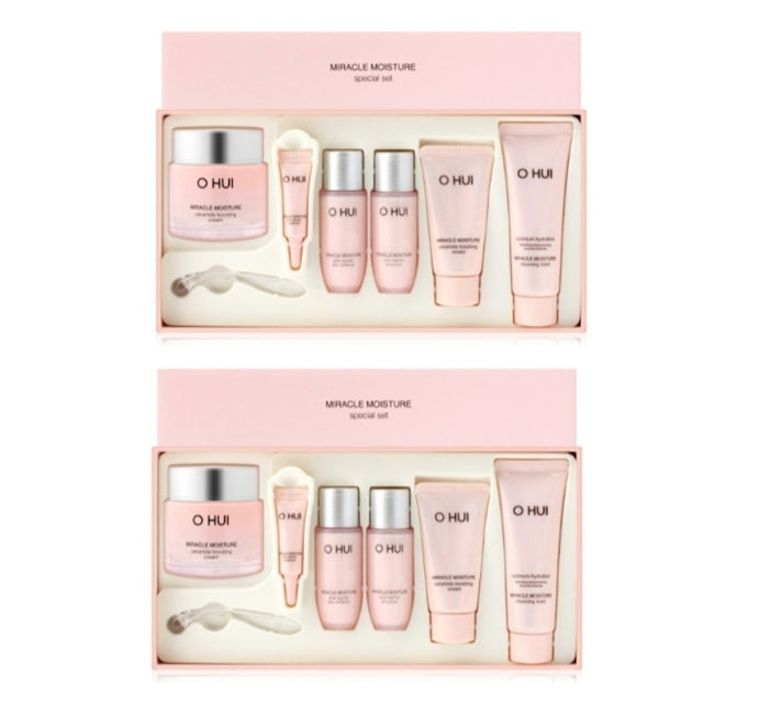 [Stock Clearance] 2 x O HUI Miracle Moisture Ceramide Boosting Cream Set (6 Items) from Korea