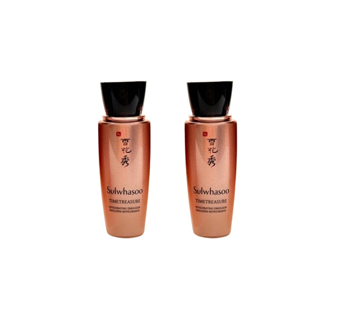 [For Testing] 2 x Sulwhasoo Timetreasure Invigorating Emulsion 25ml Korea