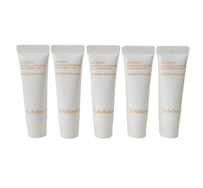 [For Testing] 5 x Sulwhasoo UV Daily Essential Sunscreen Multi-protection 10ml Korea