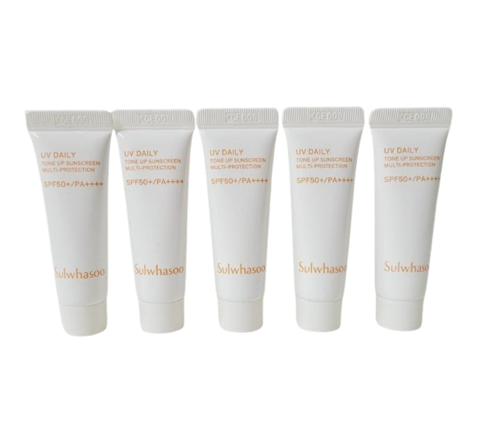 [For Testing] 5 x Sulwhasoo UV Daily Tone Up Sunscreen Multi-protection 10ml Korea