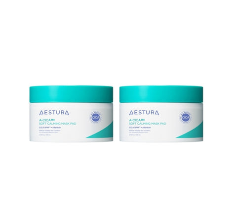 2 x AESTURA A-Cica 365 Soft Calming Mask Pad 60 Pads from Korea