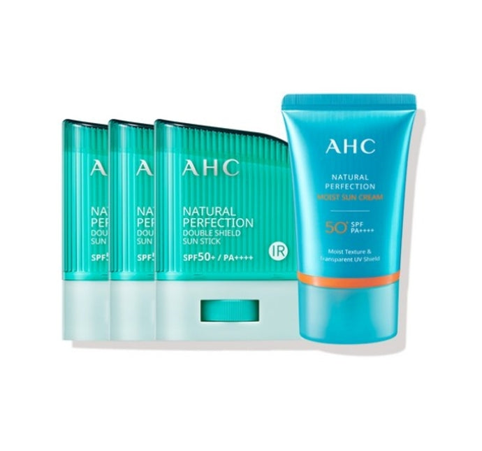 AHC Natural Perfection Double Shield Sun Stick Set (4 Items) from Korea