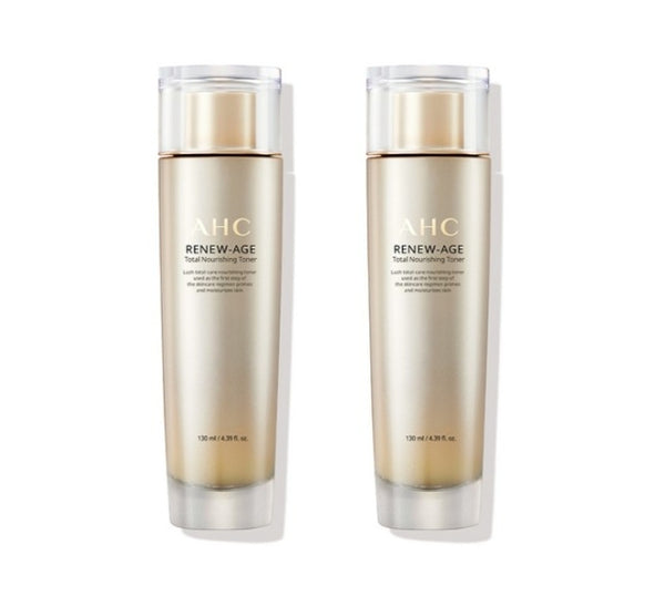 2 x AHC Renew-Age Total Nourishing Toner 130ml from Korea