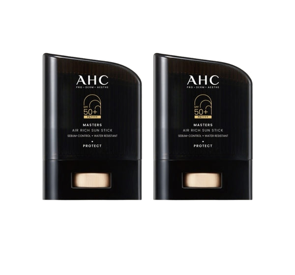 2 x AHC Masters Air Rich Sun Stick SPF50+ PA++++ 14g from Korea