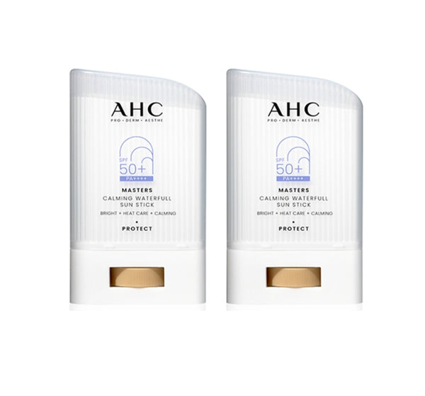 2 x AHC Masters Calming Waterfull Sun Stick SPF50+ PA++++ 22g from Korea