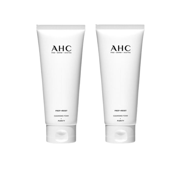 2 x AHC Prep Reset Cleansing Foam 150ml from Korea