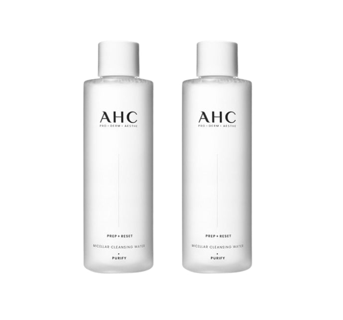 2 x AHC Prep + Reset Cleansing Water 255ml from Korea