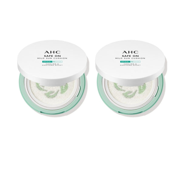 2 x AHC Save On Mild Sun Cushion SPF 50+ PA++++ 25g from Korea