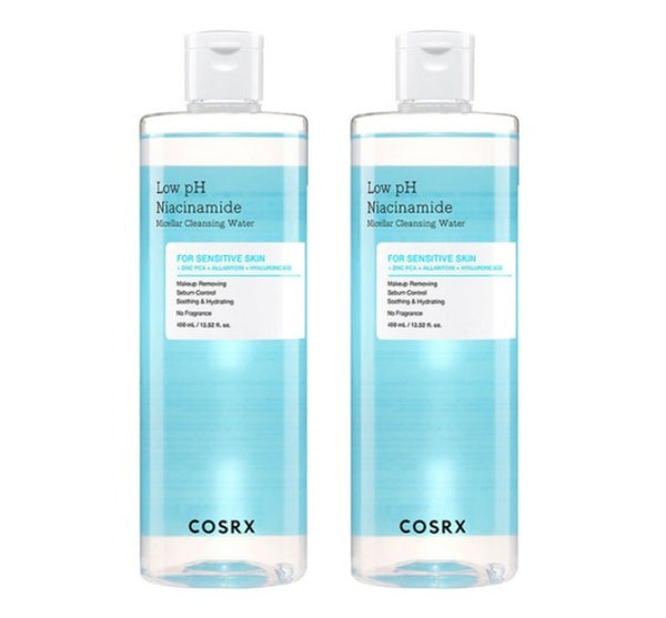 2 x COSRX Low pH Niacinamide Micellar Cleansing Water 400ml from Korea