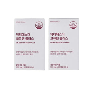 2 X ESTHER FORMULA CoQ10 PLUS, 60 Capsuls from Korea_KT