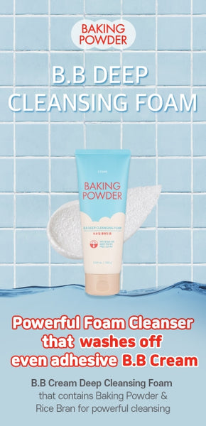 2 X ETUDE Baking Powder B.B Deep Cleansing Foam 160ml from Korea