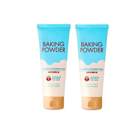 2 X ETUDE Baking Powder B.B Deep Cleansing Foam 160ml from Korea