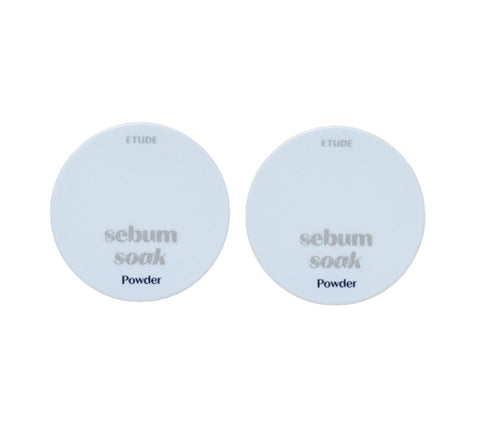 2 X ETUDE Sebum Soak Powder 5g from Korea