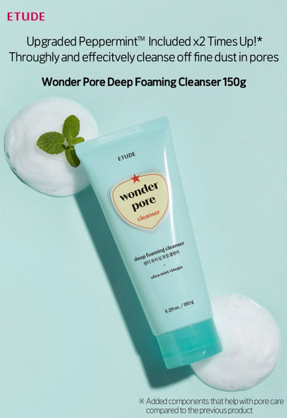 ETUDE Wonder Pore Deep Foaming Cleanser 150g from Korea