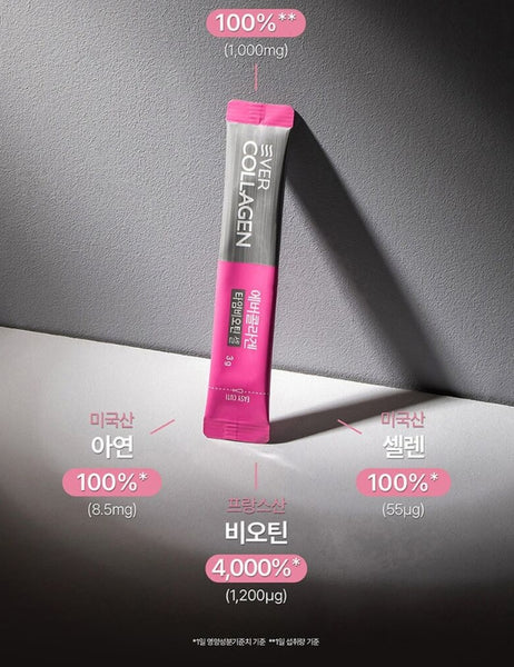 EVER COLLAGEN Time Biotin Cell 30 Sticks (30-day supply) from Korea_KT