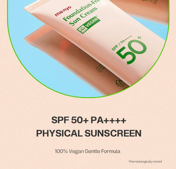 2 X ma:nyo Foundation-Free Sun Cream 50ml from Korea