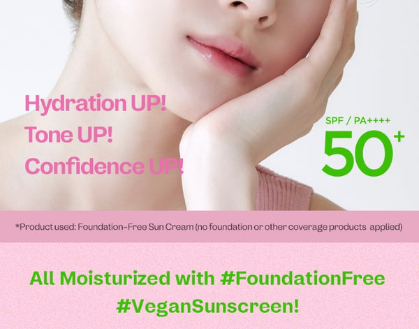 2 X ma:nyo Foundation-Free Sun Cream Moisture 50ml from Korea