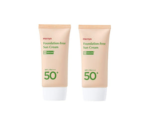 2 X ma:nyo Foundation-Free Sun Cream 50ml from Korea