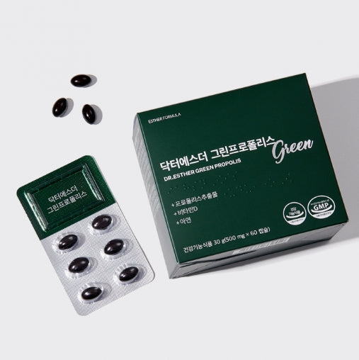 ESTHER FORMULA Green Propolis, 60 Capsuls from Korea_KT