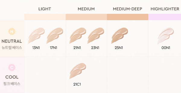 HERA Reflection Skin Glow Cushion Foundation 1 Pack(15g+15g), 7 Colours + Sample from Korea