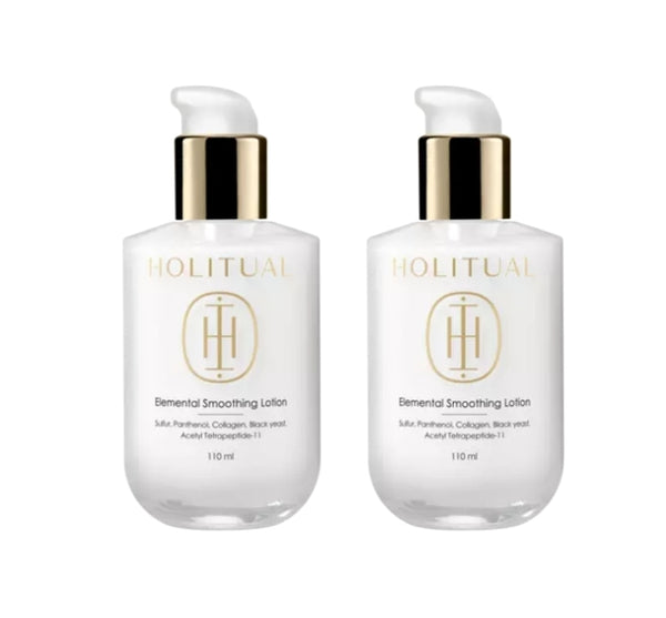 2 x HOLITUAL Elemental Smoothing Lotion 110ml from Korea