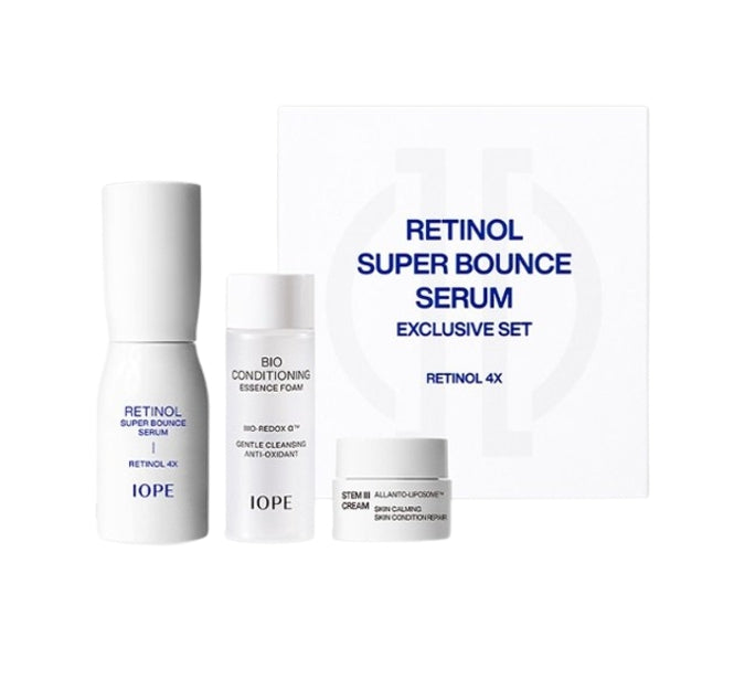 IOPE Retinol Super Bounce Serum 30ml Set (3 Items) Korea_updated