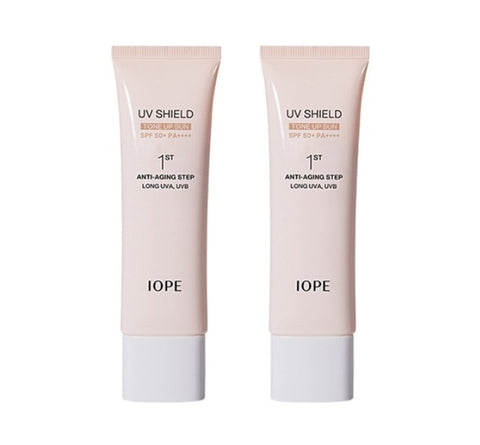 2 x IOPE UV Shield Tone Up Sun SPF 50+ PA++++ 50ml from Korea