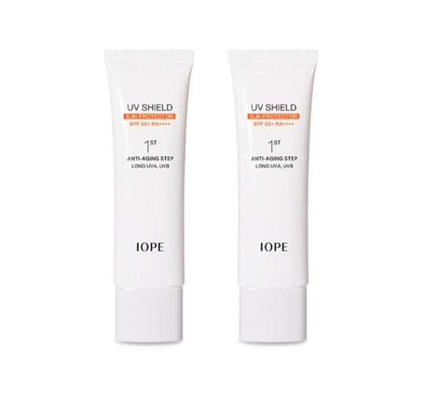 2 x IOPE UV Shield Sun Protector SPF 50+ PA++++ 50ml from Korea