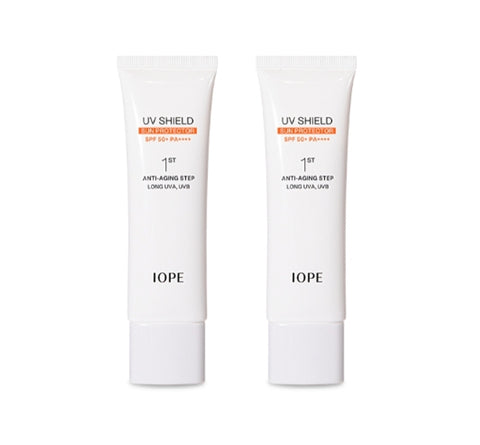 2 x IOPE UV Shield Sun Protector SPF 50+ PA++++ 50ml from Korea