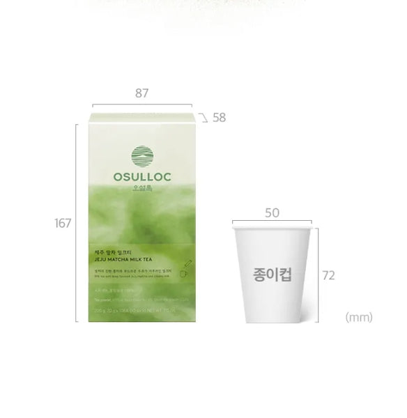 OSULLOC Jeju Matcha Milk Tea, 1 Box 10 sticks , from Korea_KT