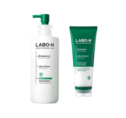 LABO-H Scalp Strengthening Clinic Shampoo 400ml + Capsule Treatment 220ml Hair Loss Care from Korea