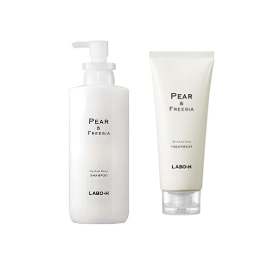 LABO-H Scalp Strengthening Hair Loss Care Pear & Freesia Shampoo 400ml + Treatment 200ml from Korea