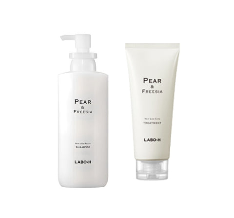 LABO-H Scalp Strengthening Hair Loss Care Pear & Freesia Shampoo 400ml + Treatment 200ml from Korea