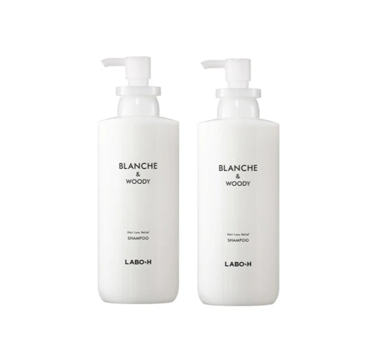 2 x LABO-H Scalp Strengthening Shampoo Hair Loss Care Blanche & Woody 400ml from Korea