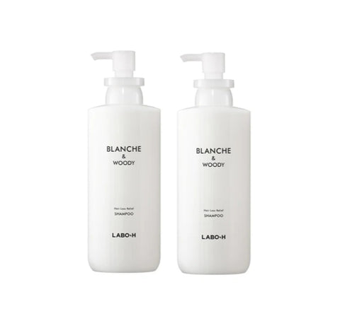 2 x LABO-H Scalp Strengthening Shampoo Hair Loss Care Blanche & Woody 400ml from Korea