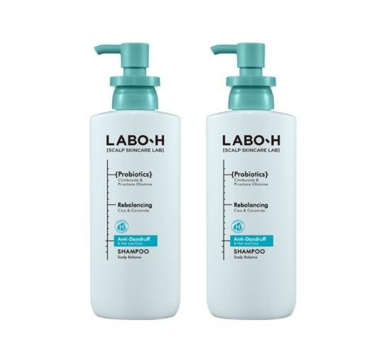 2 x LABO-H Dandruff Clinic Shampoo Hair Loss Care 400ml from Korea