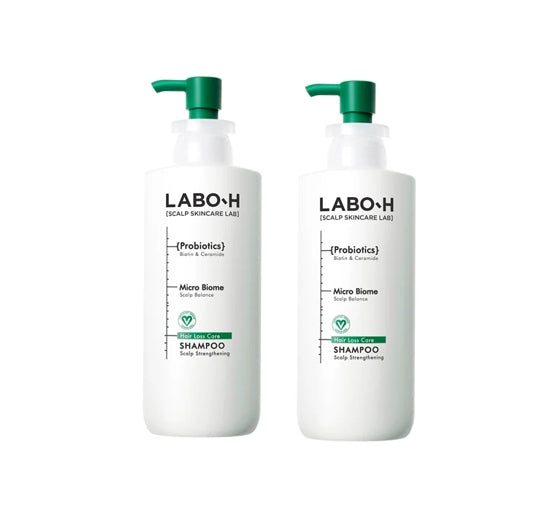 2 x LABO-H Scalp Strengthening Clinic Shampoo Hair Loss Care 400ml from Korea