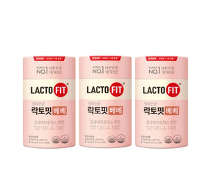 3 X ChongKunDang LACTO-FIT 2 BILLION LIVE LACTOBACILLUS BEBE, 60 Packets from Korea_KT