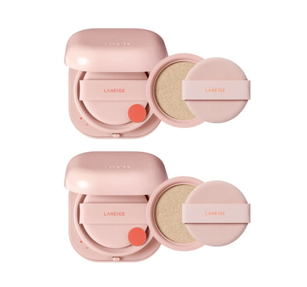 2 x LANEIGE Neo Cushion Glow Main + Refill Set (2 Items) #13 #17 #21 #23 #25 from Korea