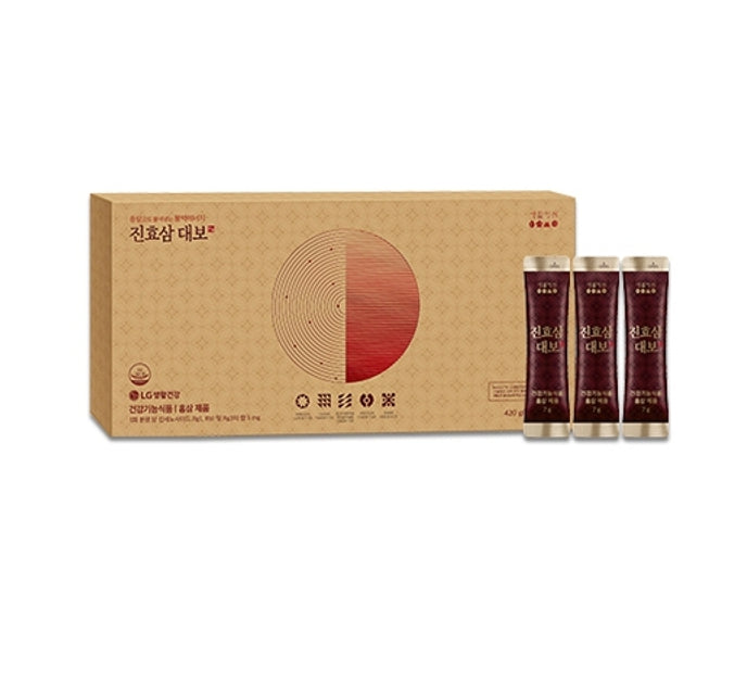 LG H&H Vital Garden JinHyoSam Daebo,  Korean Red Ginseng Extract (7mL x 60ea) from Korea