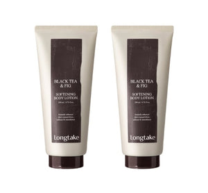 2 x LONGTAKE Black Tea & Fig Softening Body Lotion 200ml from Korea