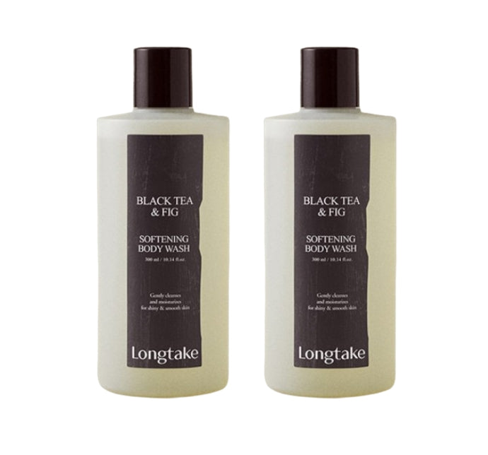 2 x LONGTAKE Black Tea & Fig Softening Body Wash 300ml from Korea