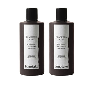 2 x LONGTAKE Black Tea & Fig Softening Shampoo 300ml from Korea